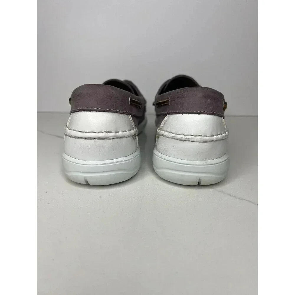 Allen Edmonds AE Lake Mendota Boat Shoes Plum Size 9 E Loafers Comfy